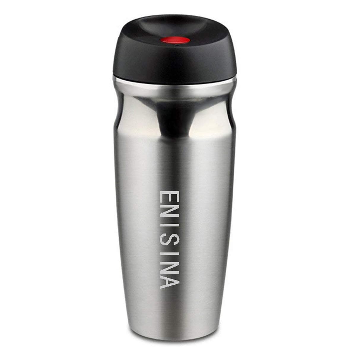 Vacuum Stainless Steel Travel Mug, One Hand Operated Thermal Mug, 350 ML Coffee Mug Insulated, Travel Mug and Leakproof for Hot and Cold Drink