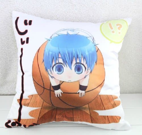 Japanese Anime Kuroko No Basuke Kuroko Tetsuya Pillow Double-sided Print Throw Pillow Design D (Suede, 16.516.5 inch)