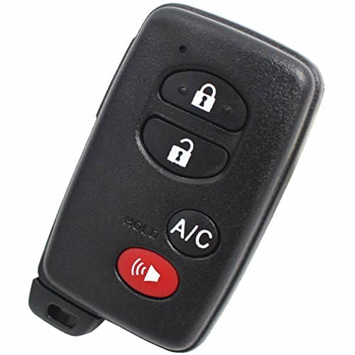Ecusells Smart Remote Key Shell Case Fob 3+1 Button for Toyota Prius 2010-2013