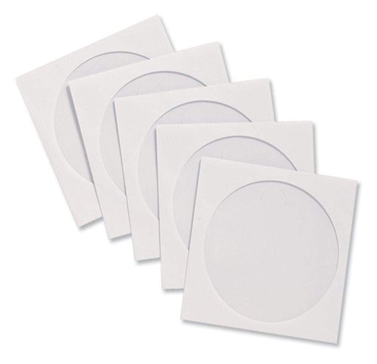 CD/DVD Window Envelopes (CCS26500),White