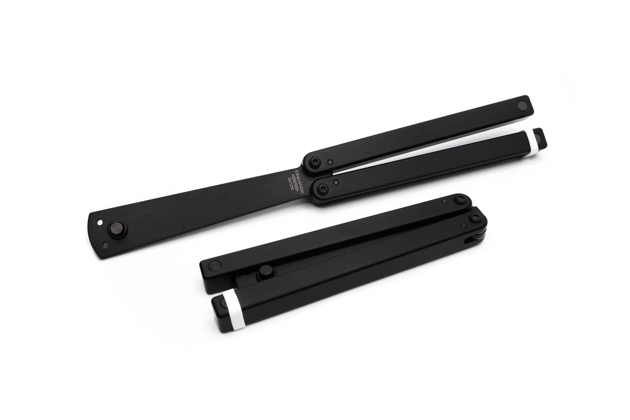 Squiddy-B Plastic Balisong Trainer, Durable Plastic Handle With Exceptional Weight Distribution, Easy Going and Safe Practice for All Beginners