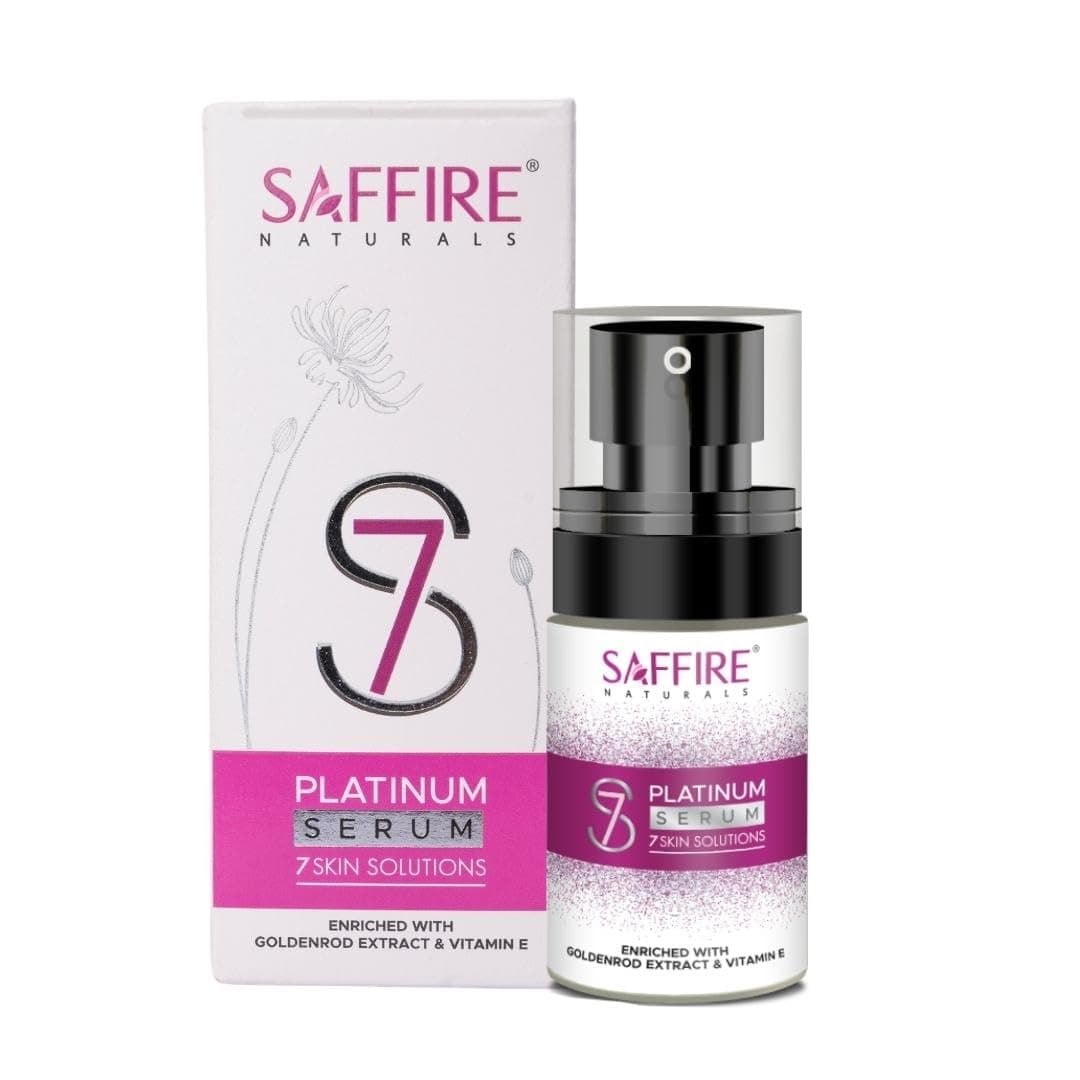 Naturals S7 Platinum Serum7-in-1 Glowing & Youthfulness Solution with Black Currant Seed Oil, Golden Rod Extracts & Vitamin E | Suitable for all skin types