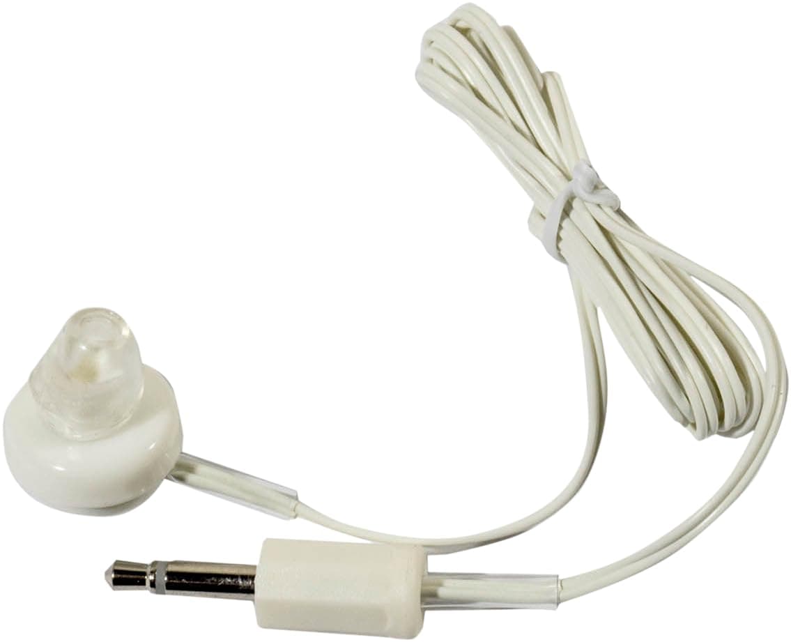 White Mono Magnetic Earphones with 3.5 mm Jack A013