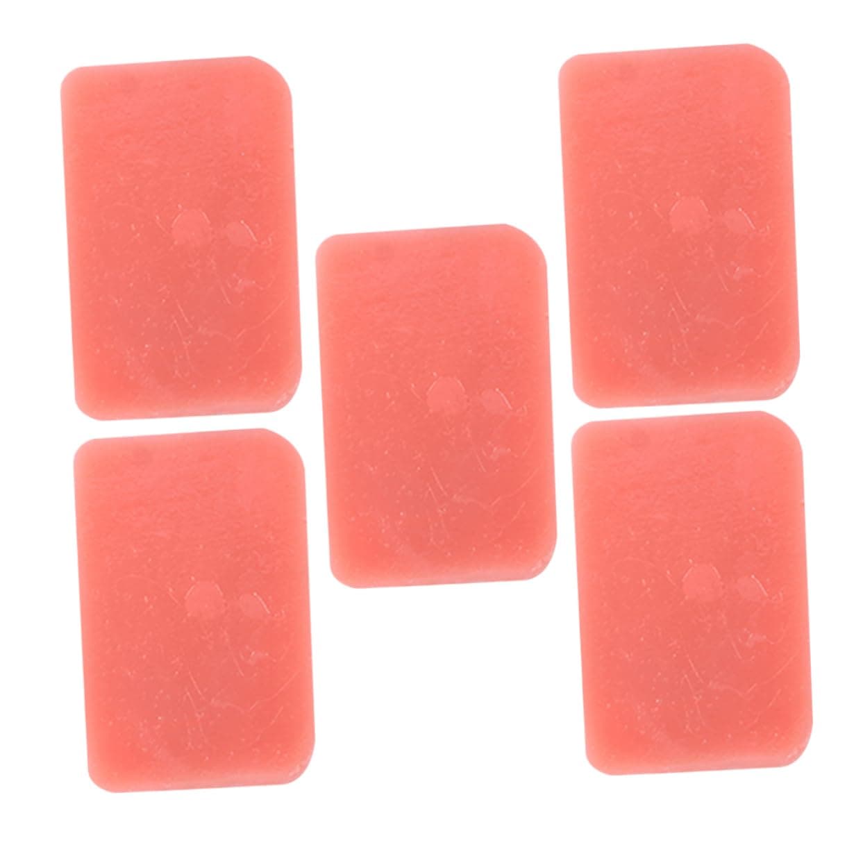 Vaguelly 5pcs Lunch Meat Model Decoration Fake Luncheon Meat Luncheon Meat Plaything Lifelike Food Model Fake Food Artificial Luncheon Meat Luncheon Meat Restaurant Prop Pink