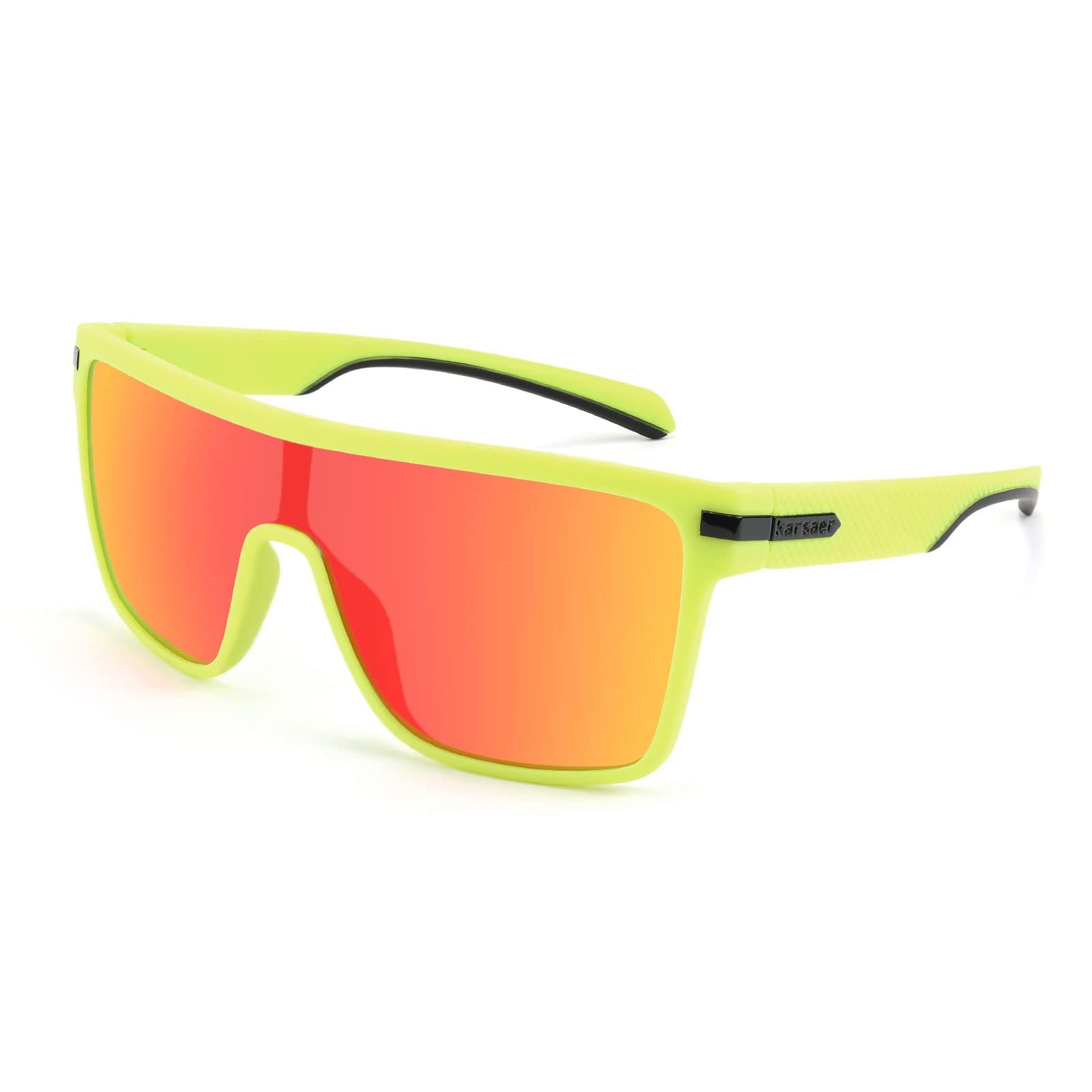 Flat Top TR90 Polarized Sports Men Sunglasses Vintage Square Cycling Running Fishing Golf Hiking Sports Glasses B7034
