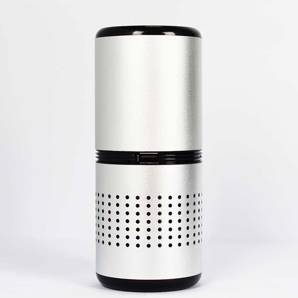 SORMOR air purifiers Mini Portable Air Cleaner, for Car/Bedroom/Office (Silver)