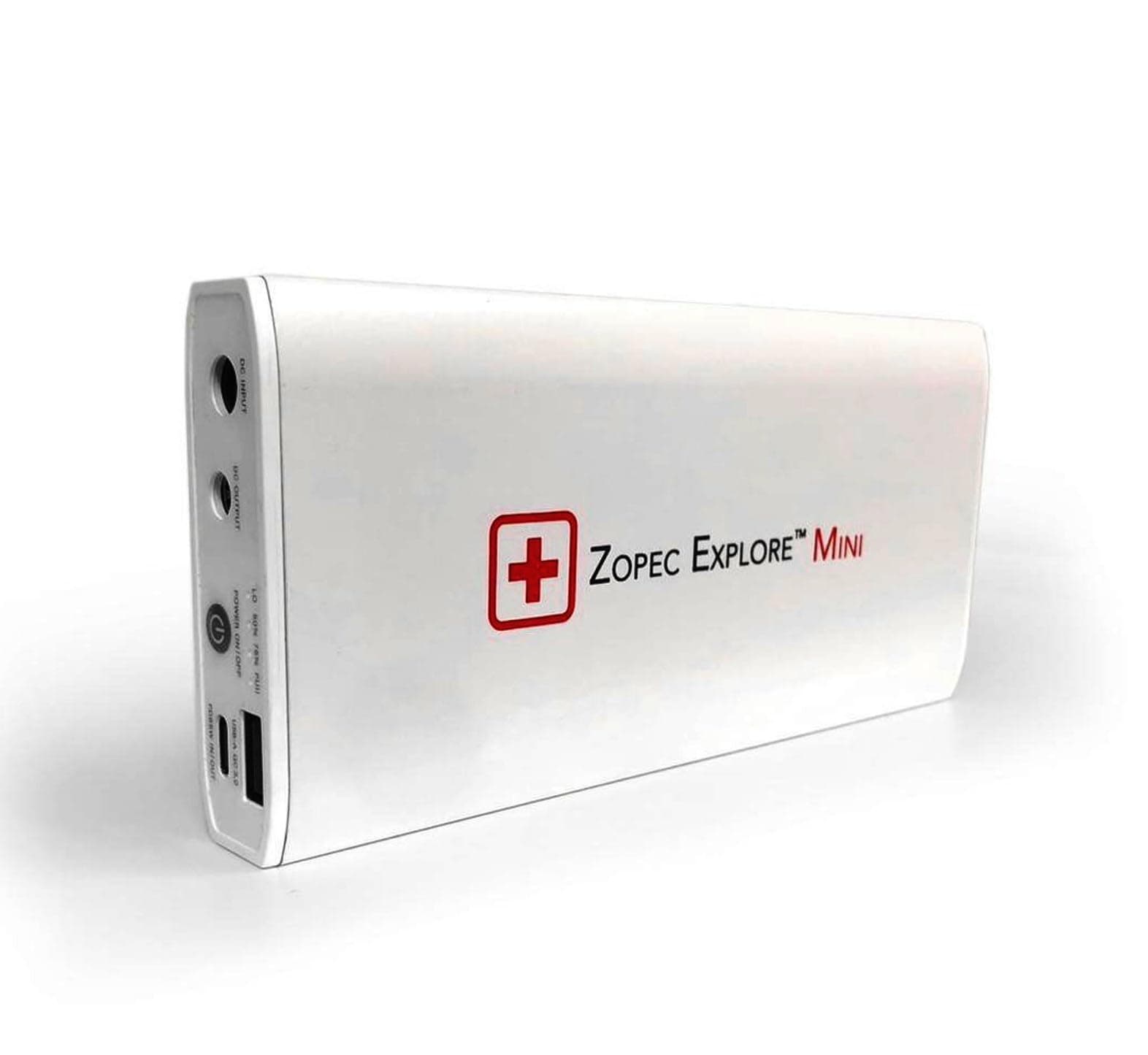 Zopec Explore Mini CPAP Battery - UPS Backup Bundled with USB Charger - Smallest/Lightest for: Camping, Air Travel - Up to 2 Nights Sleep - includes Cables for ResMed AirMini, AirSense 10 and 11