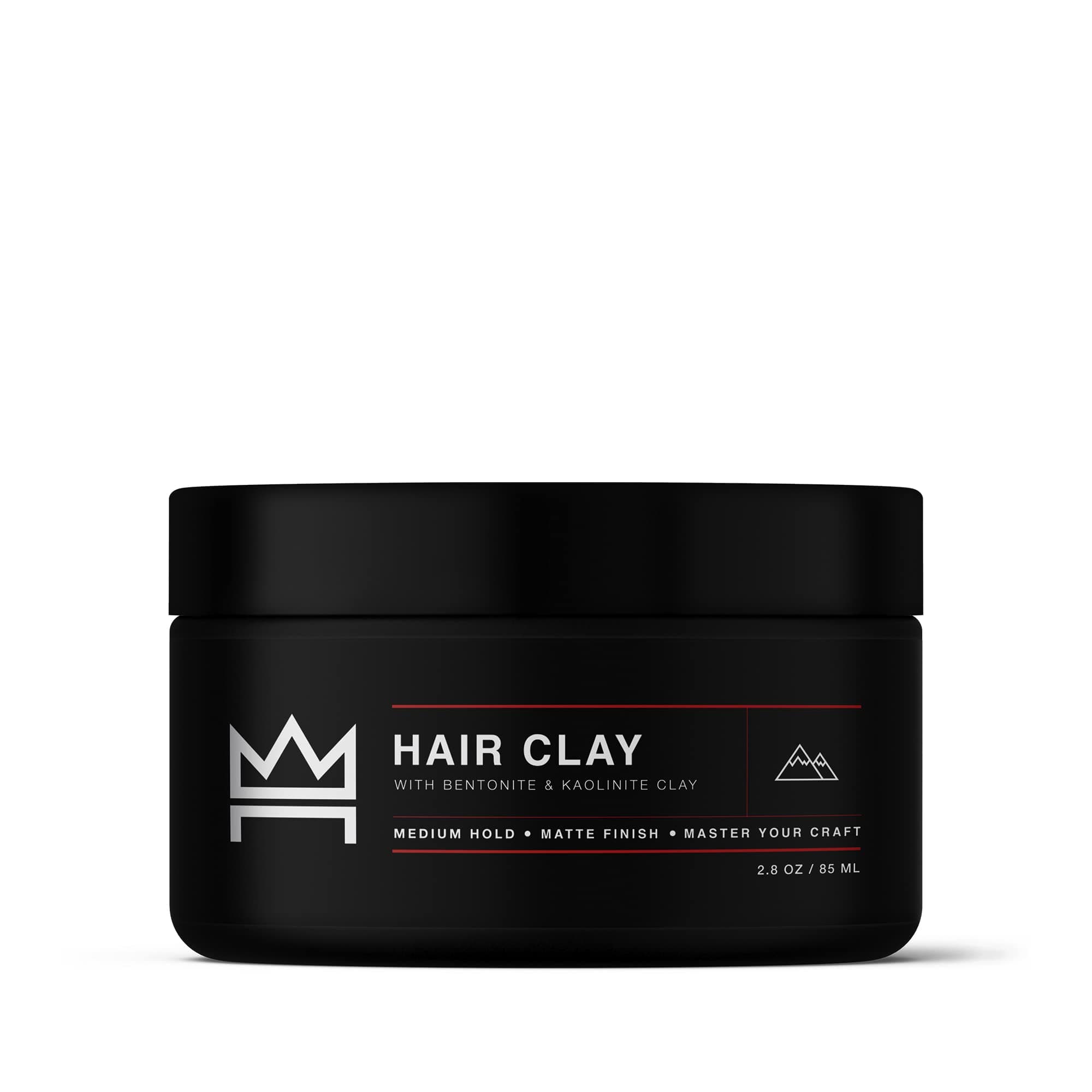 Clay Pomade 2.8oz - Shine-Free Matte Finish - Medium Hold/Natural Look (Dense Clay) Men's Styling Product, Stylist Approved Ideal for Textured, Thickened & Modern Styles Unscented