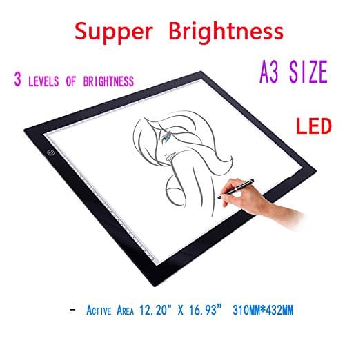 Tracing light box A3 Tracing Board 24inch Cheap and fine light pad LED Light table stencil board 5mm Ultra Thin Led Illumination copy board Tattoo For adults, for students