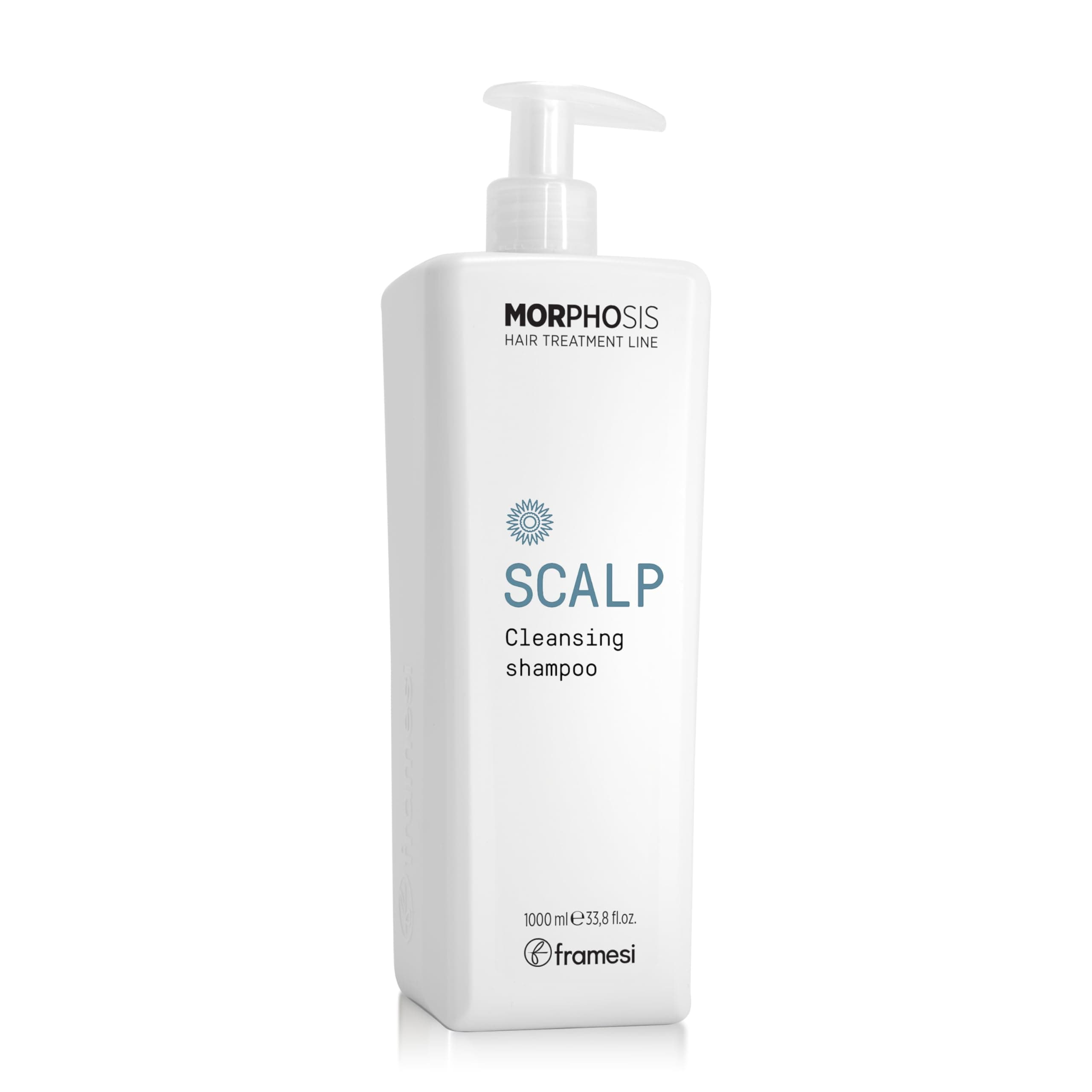Framesi Morphosis Scalp Cleansing Shampoo, Cleanses Hair and Scalp, Clarifying, Removes Buildup, Natural Ingredients, Color Safe