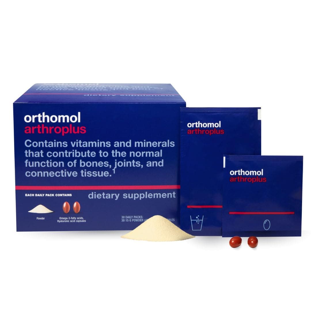 Orthomol Arthroplus, 30-Day Supply, Bone & Joint Health Supplement, Collagen Hydrolysate, Glucosamine Sulfate, Chondroitin Sulfate