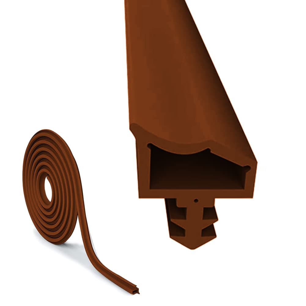 Premium Door Seal, PVC, 10m, Brown, Energy Efficient, Noise Reduction