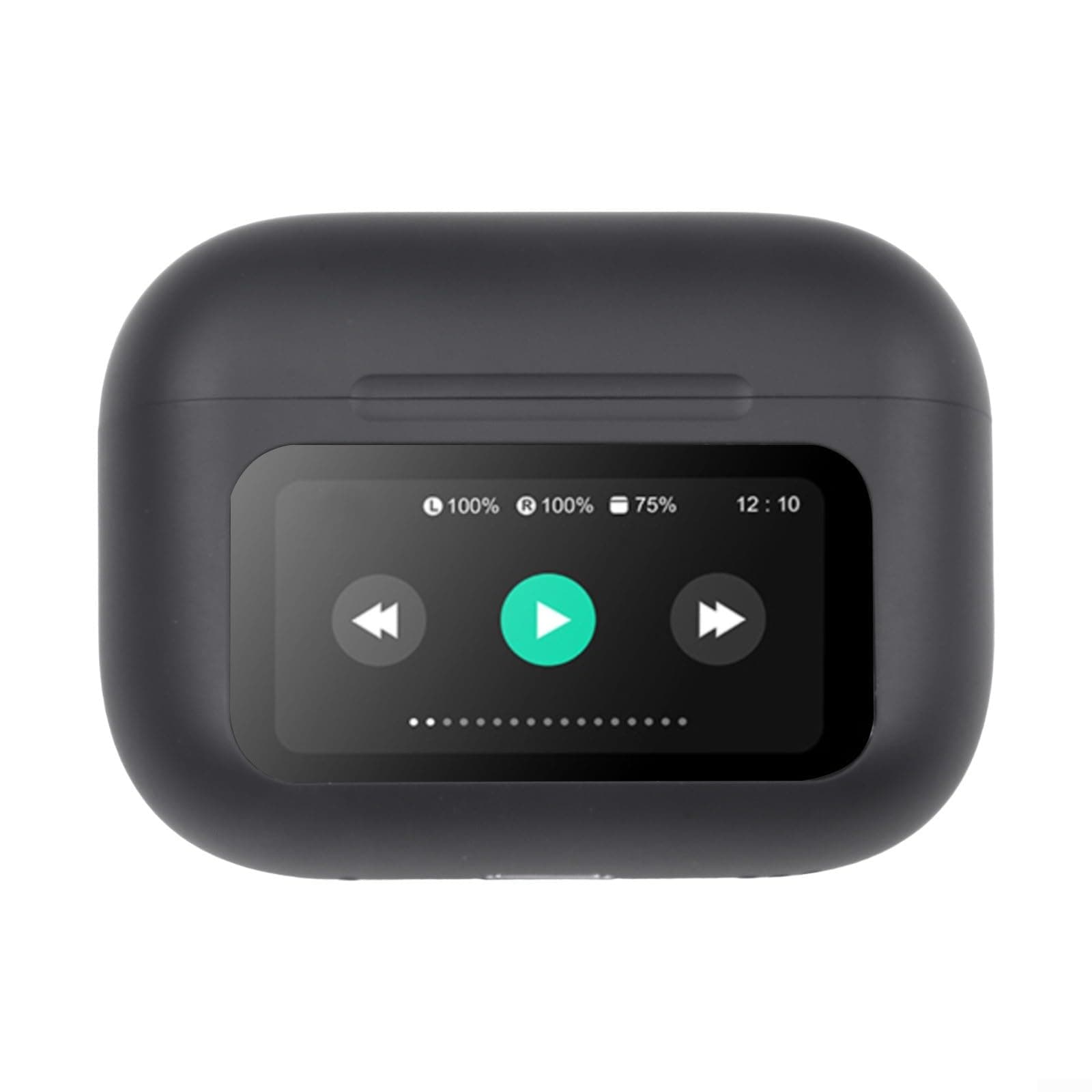 HOHOVYVYBluetooth Headphones, Huaqiangbei Screen Bluetooth Headset, Wireless Voice of Berlin, Active Noise Cancellation with Display (Black)