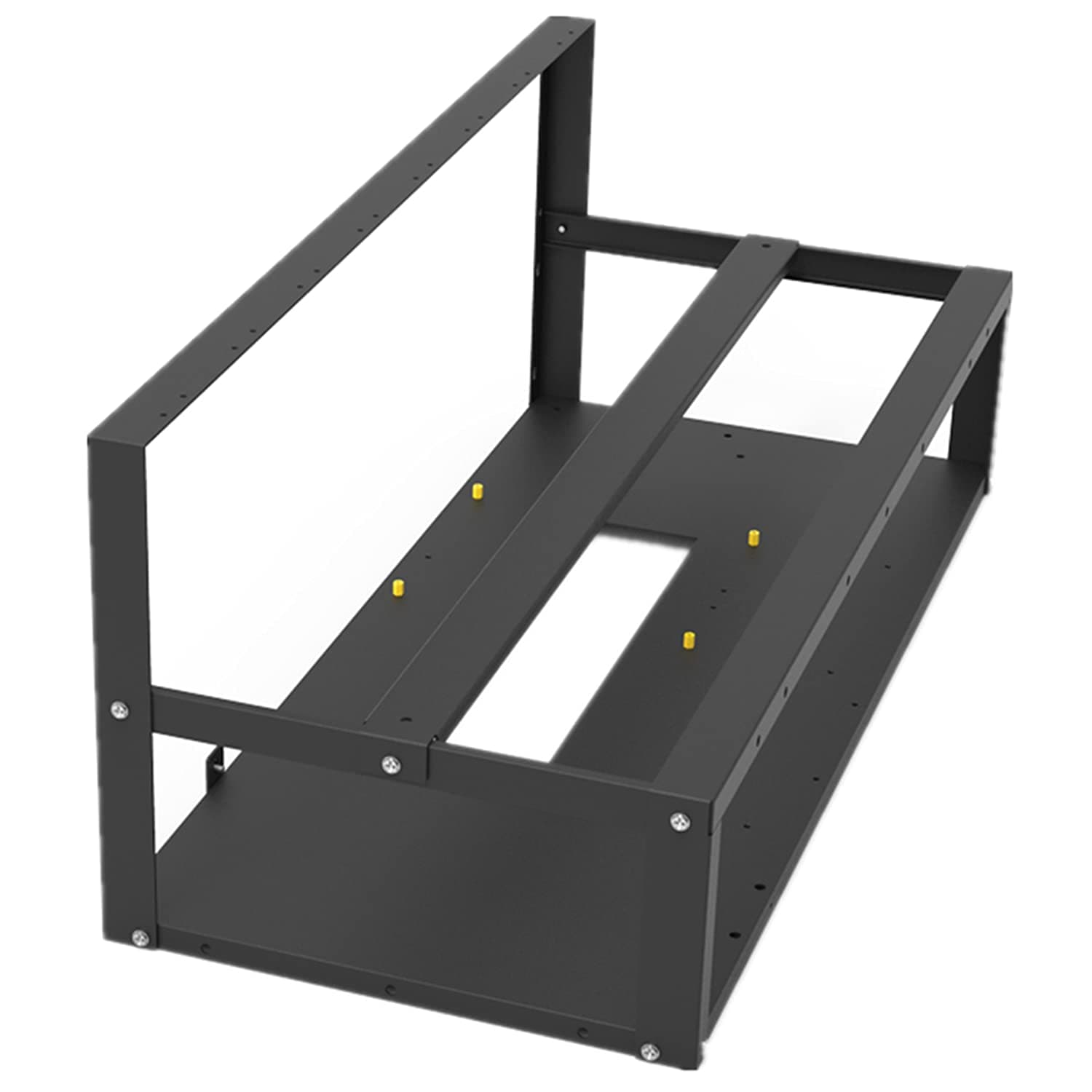 Mining Rig Frame,Springhall Steel Open Air Miner Mining Frame Rig Case Up to 8 GPU for Crypto Coin Currency Bitcoin Mining Accessories Tools -Frame Only, Fans & GPU is not Included