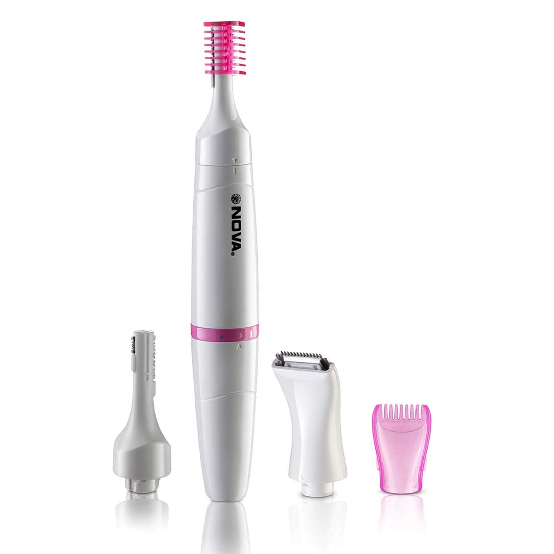 Nova NLS 530 Sensi-Trim Bikini & Facial Trimmer for Women ( Battery Included ) (White)