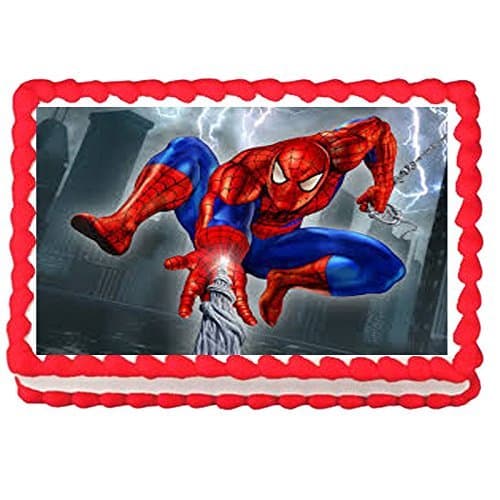 1/4 Sheet Spiderman Edible image Cake topper decoration -7.5"x10"