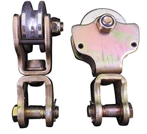 2 Ton / 4000 lb. Swiveling Hoist Block Anodized Wire Rope Pulley Block…