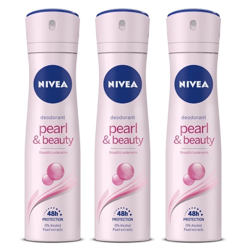 Pearl & Beauty Deodorant Spray for Women 150ML Each (Pack of 3) Deodorant Spray - For Women (450 ml, Pack of 3)