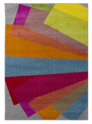 Brights Fan Modern Home Furniture Modern Rug In Size 120x170 In Multi-Colour