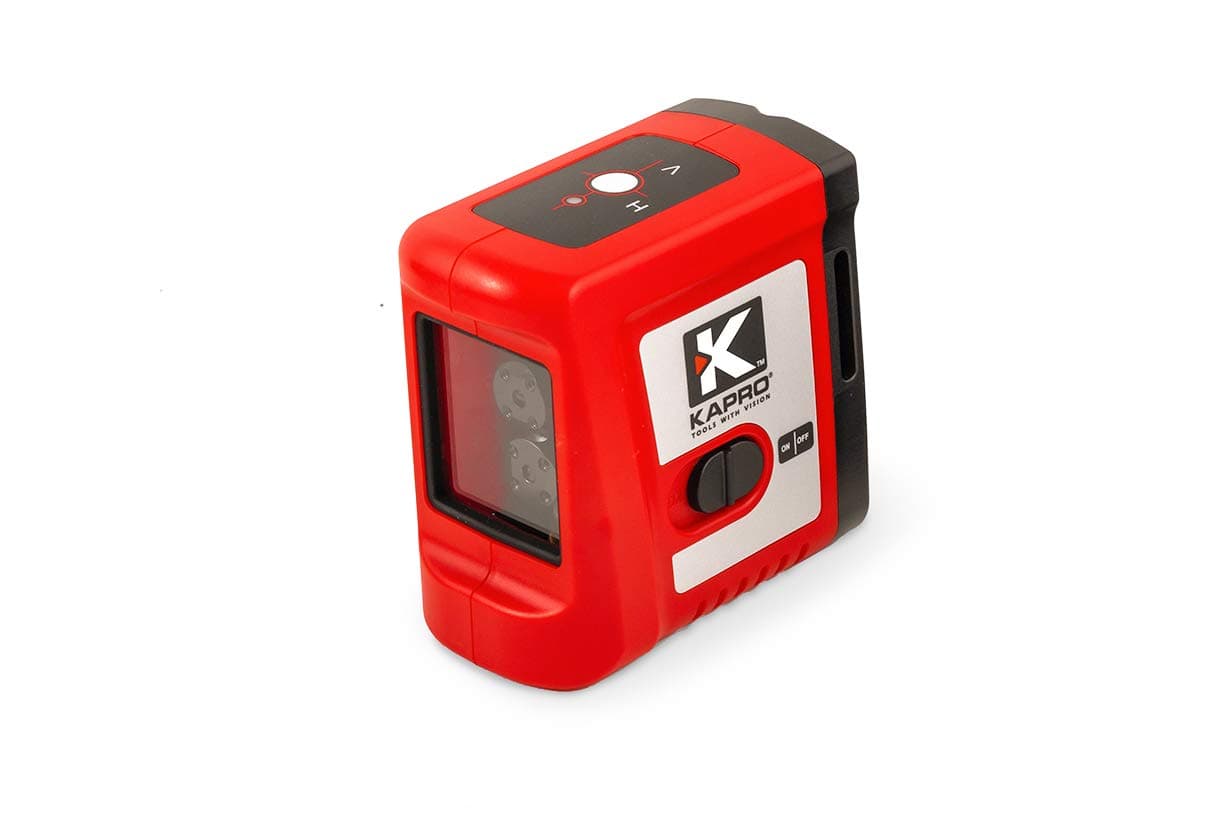 Kapro Portable 20m 65 Feet Self-Leveling Cross-Line Laser with Red Beam