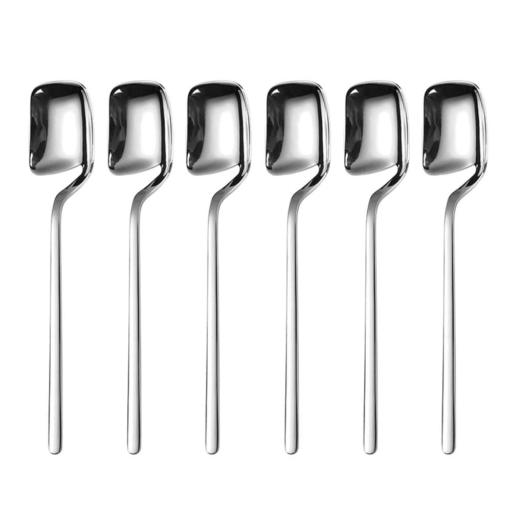 Demitasse Spoons, 5.6 Inches 18/10 Stainless Steel Mini Tea Spoons for Espresso, Coffee, Dessert, Honey - Set of 6