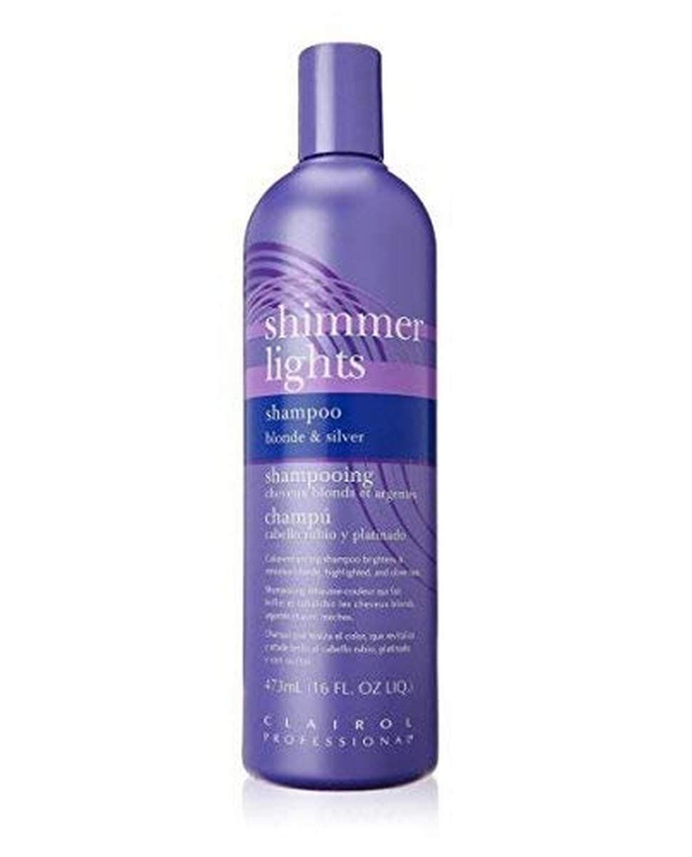 Clairol Shimmer Lights Shampoo, For Blonde And Silver Hair (16 oz / 473 ml)
