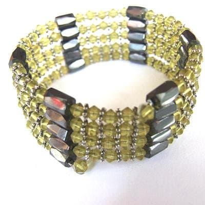Magnetic Wrap Anklet / Bracelet / Necklace - Cats Eye Beads