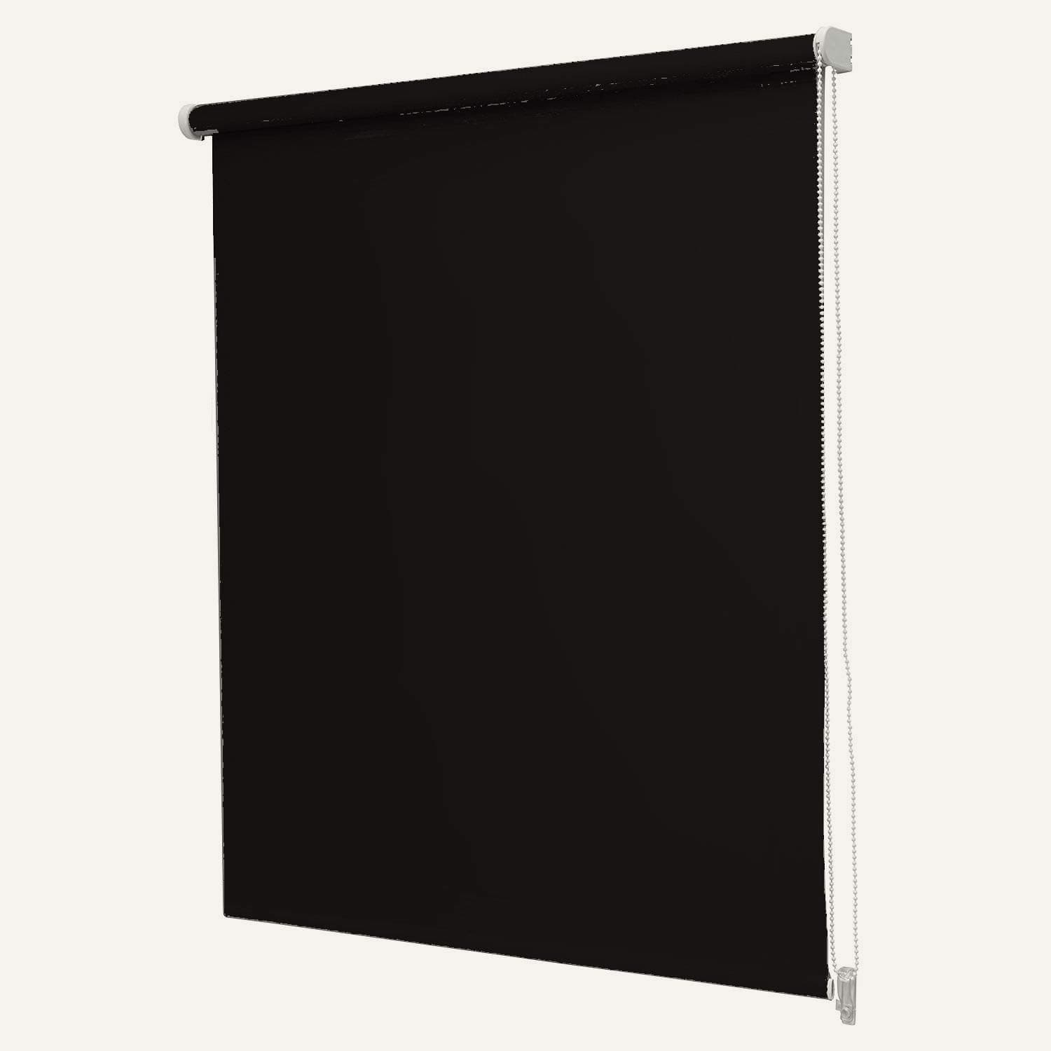 umlout Blackout BLACK 60cms Roller Blinds. **METAL BRACKETS INCLUDED Available in 12 Colours And 6 Sizes**