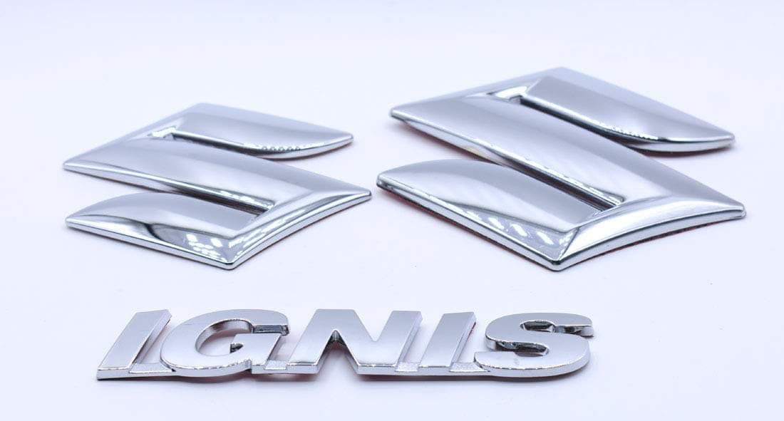 Popinjay®Car Monogram Emblem Decals Logo Kit for Maruti Suzuki Ignis