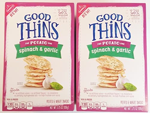 Nabisco Good Thins Potato Snacks - Spinach & Garlic, 2 Pack, (3.75 oz. Each)