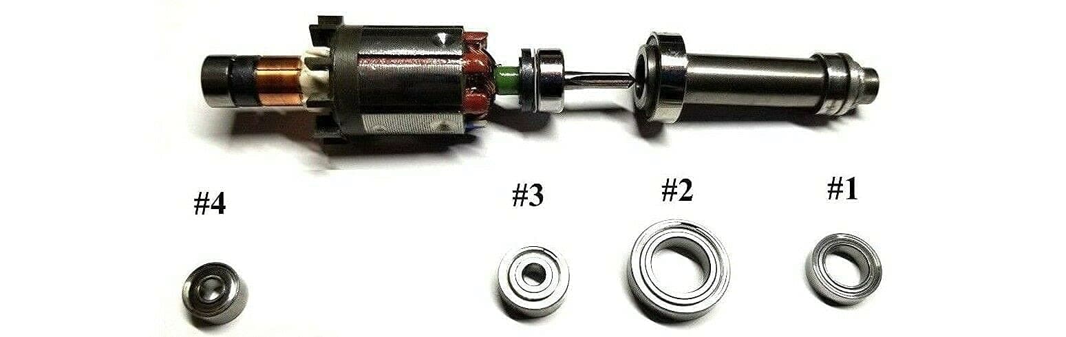 DRC Replacement Bearings for Jet 9000 Nail Drill #1 - #4
