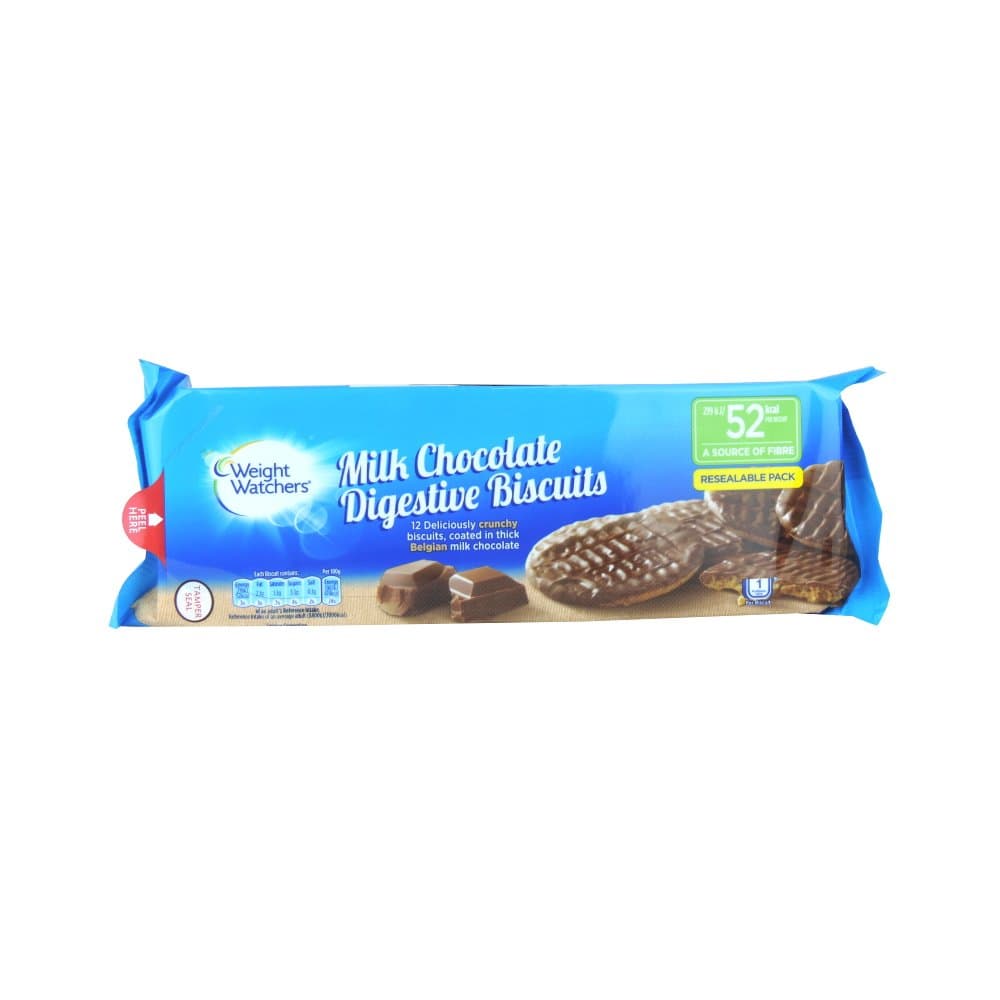 Weight Watchers Milk Chocolate Digestive Biscuits, 132g