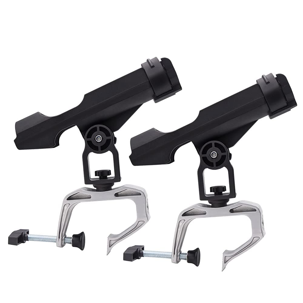 Fishing Boat Rod Holder, 2 Pack/4 Pack Pole Stand Rack, 360° Adjustable Holder Racks Bracket for Kayak Canoe Raft Fishing, Reinforced Nylon