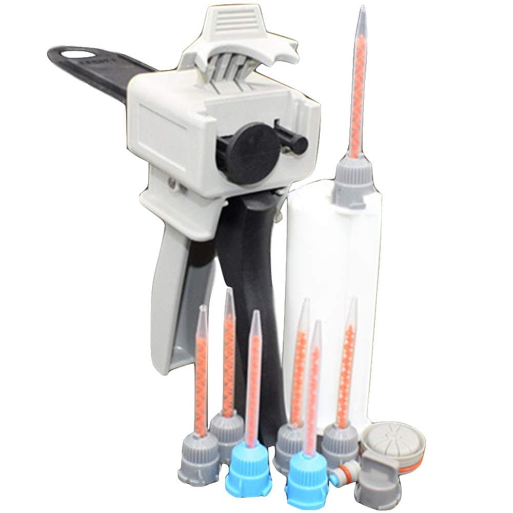 Bigbong 50ml Dispensing Gun + 10:1 Cartridge Mixer Tubes Empty + 7pcs Mixing Nozzles Static Mixer
