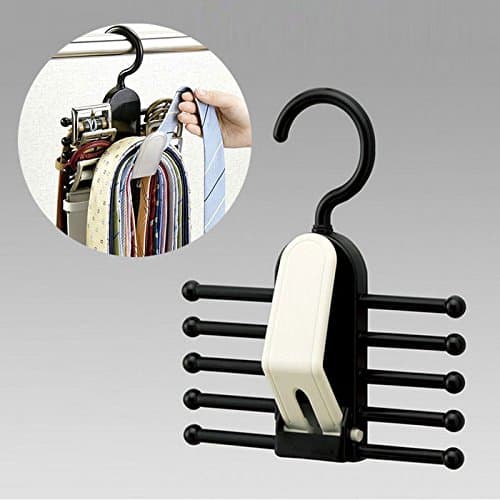SoooKu Plastic Tie Neckties Belt Scarf Muffler Hanger Storage Organizer