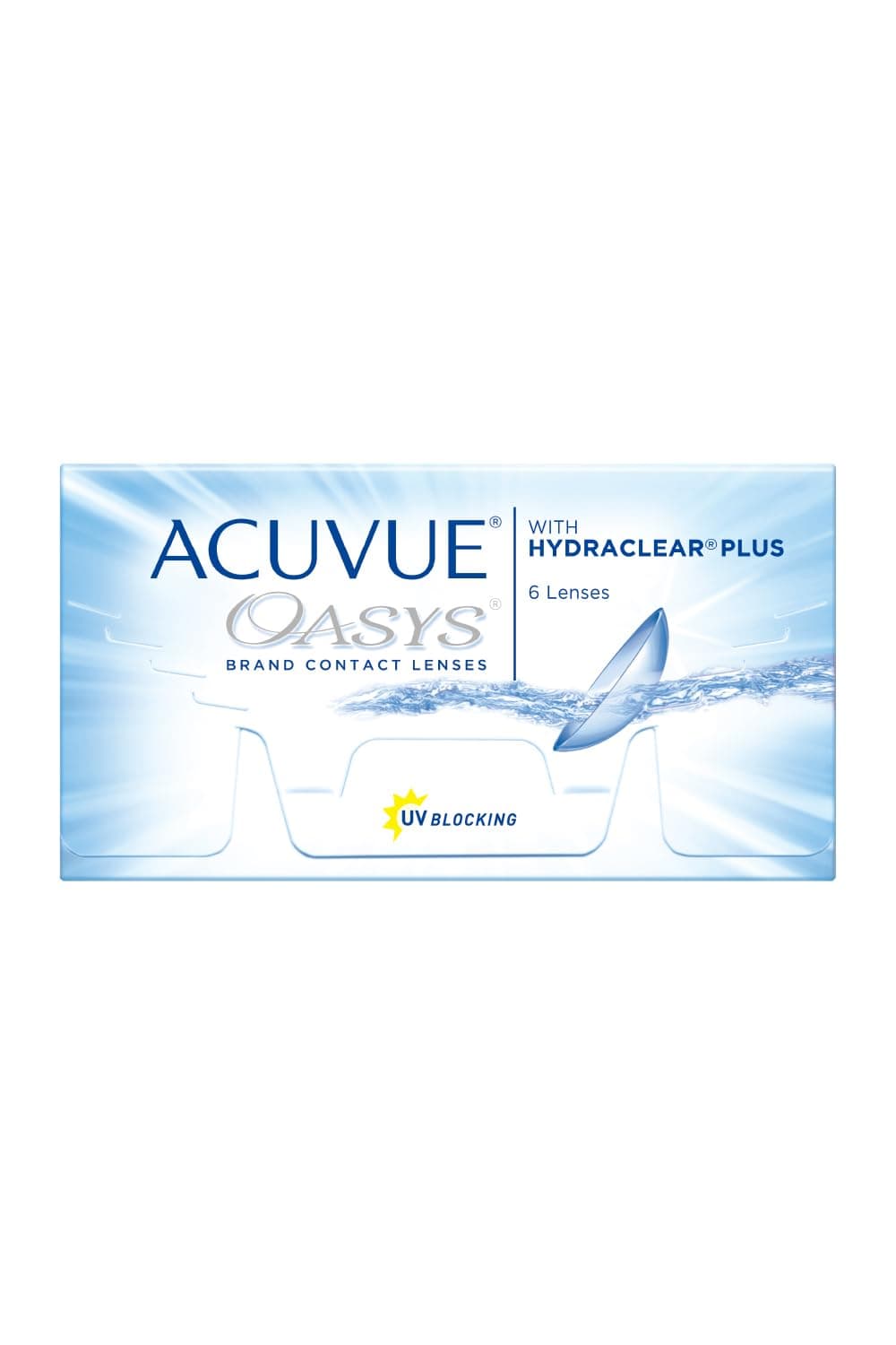 Acuvue Oasys 2-Week with Hydraclear Plus Contact Lens (-1.75 Diopters, 14mm) - Pack of 6