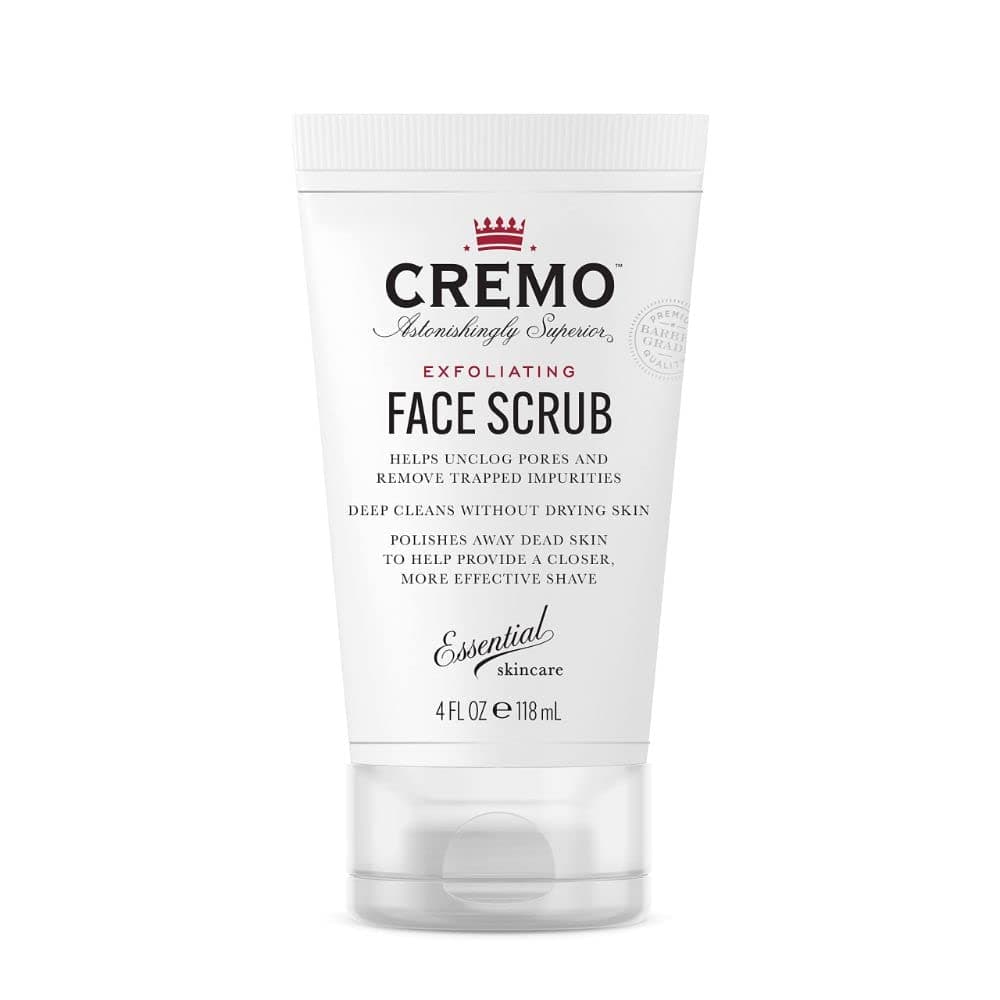 CremoExfoliating Face Scrub For Men - With Natural Walnut Shells - 118ml