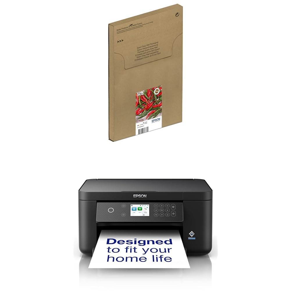 Expression Home XP-5200 Precision Core 3-in-1 Ink Multifunction Printer, Scanner, Copier, WiFi, 1440dpi, Duplex, 2.4 Inch Display, DIN A4, incl. 3 Months Readyprint Flex Trial