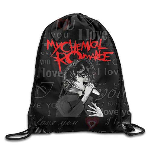 Nngogoing My Love Chemical Romance Drawstring Backpack Sack Bag Travel Bag