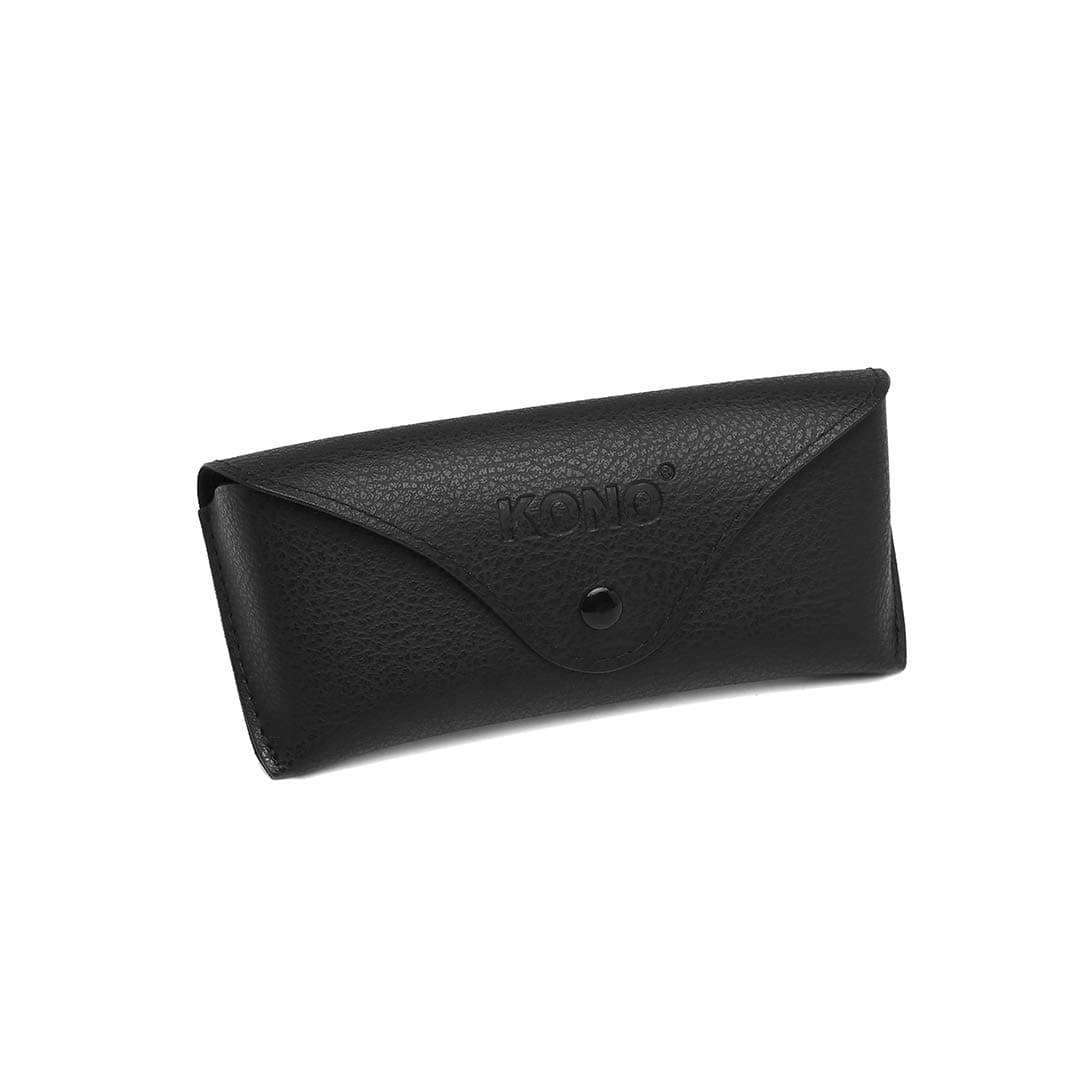Kono Portable Glasses Case PU Leather Sunglasses Storage Bag Soft Eyeglasses ...