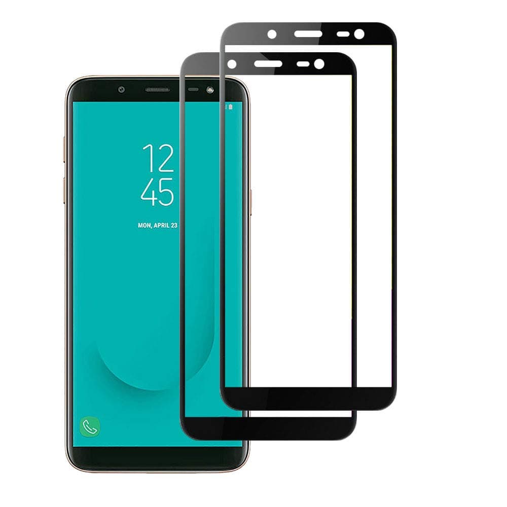 Widamin 2Pack, Screen Protector Suitable for Galaxy J6 2018, Full coverage Premium Tempered Glass， 9H Hardness, Crystal Clearity, Scratch Resistant， No Bubble， For Samsung Galaxy J6 2018