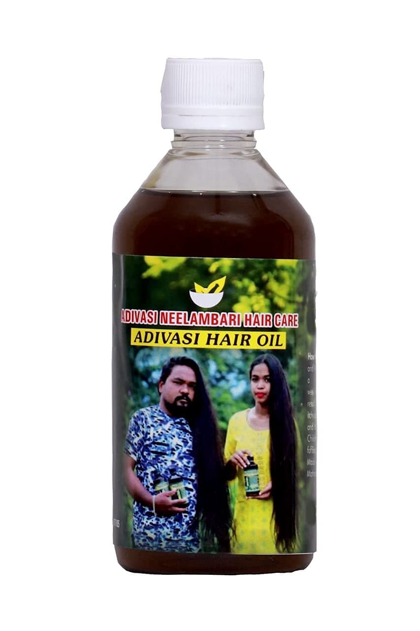 Adivasi Neelambari Herbal hair growth oil natural Ayurvedic herbal oil control hair fall anti dandruff stress relief splits end thickness prevent hair damage 200 ml