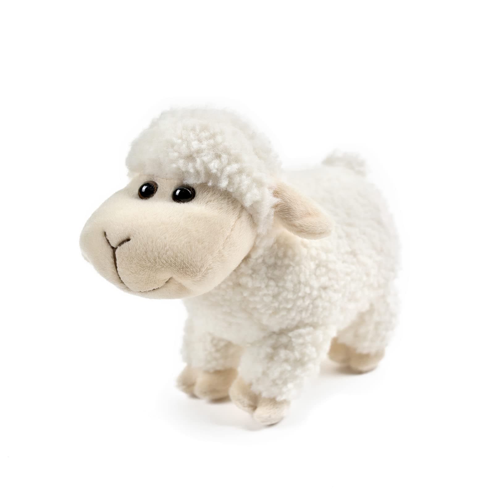 Tiny Heart Sheep Stuffed Animal Sheep Plush Toy Small Lamb Stuffed Animal Cute Super Soft Gift for Kids Boys and Girls Birthday Home Decor Cuddly White Little Lamb Toys (Standing)