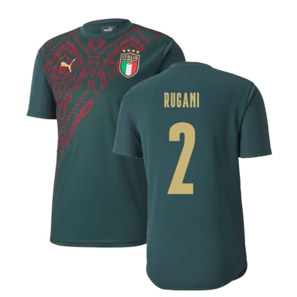 2019-2020 Italy Puma Stadium Jersey (Pine) (Daniele Rugani 2)