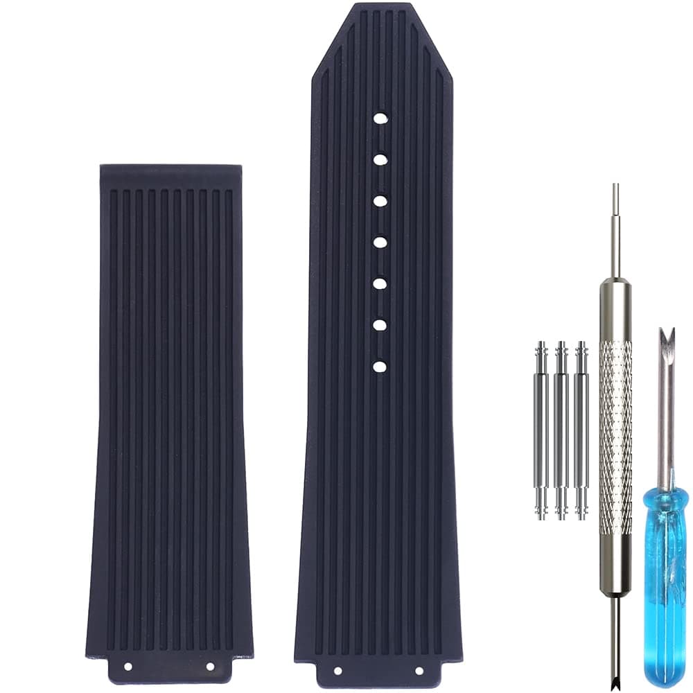 25mm Rubber Replacement Band Compatible with Hublot Big Bang Watch Strap Sports Waterproof Bracelet