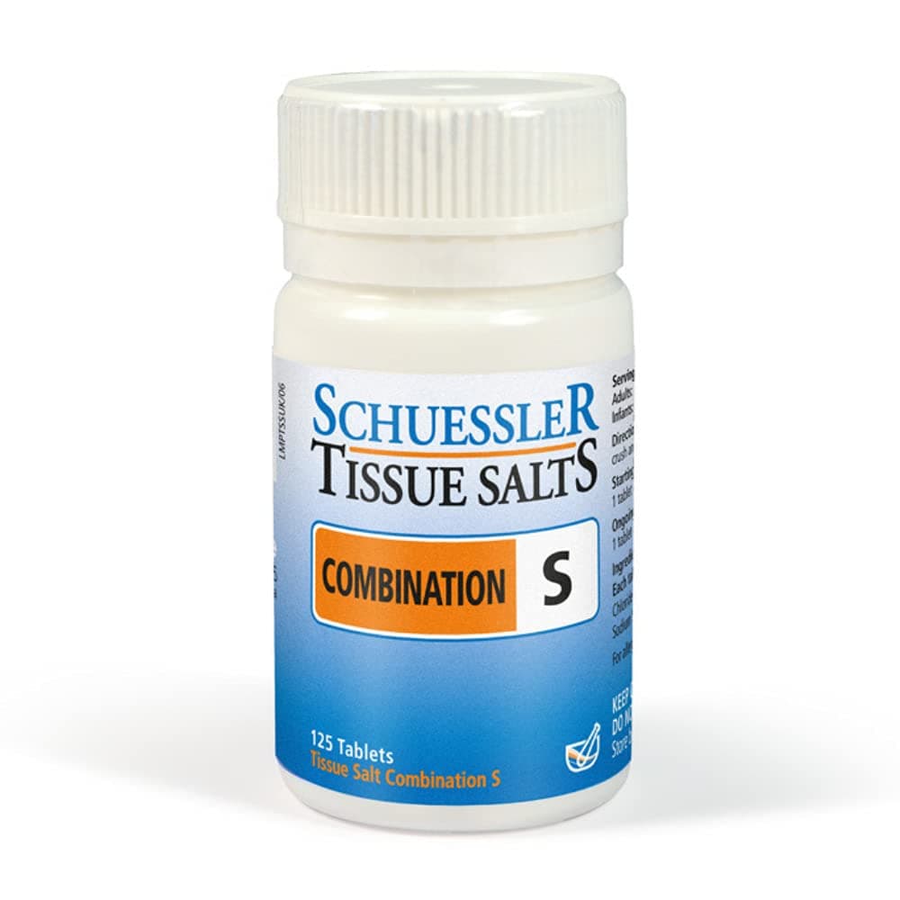 Schuessler Tissue Salts Tablets Combination S - 125 Tablets