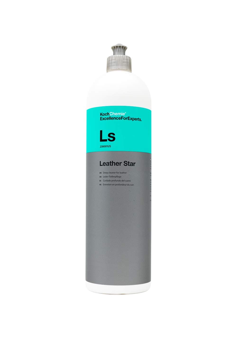 Leather Star - Deep Cleaner for Leather; Revitalizes, Preserves, and Protects; Pleasant Fragrance, Color Intensifying Appearance, Supple Soft Feel; Non-Slippery Formula (1 Liter)