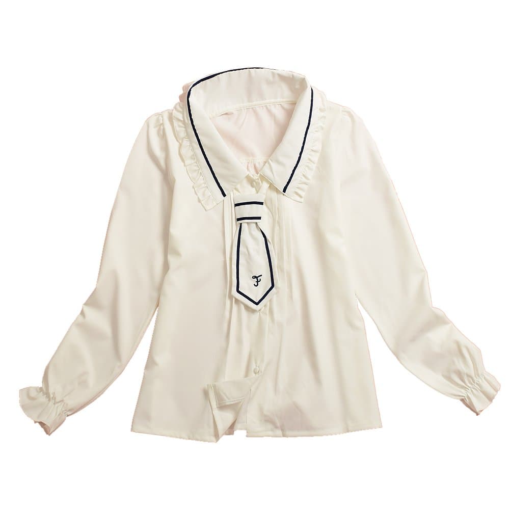 BLZ Lolita Blouse White Cravat