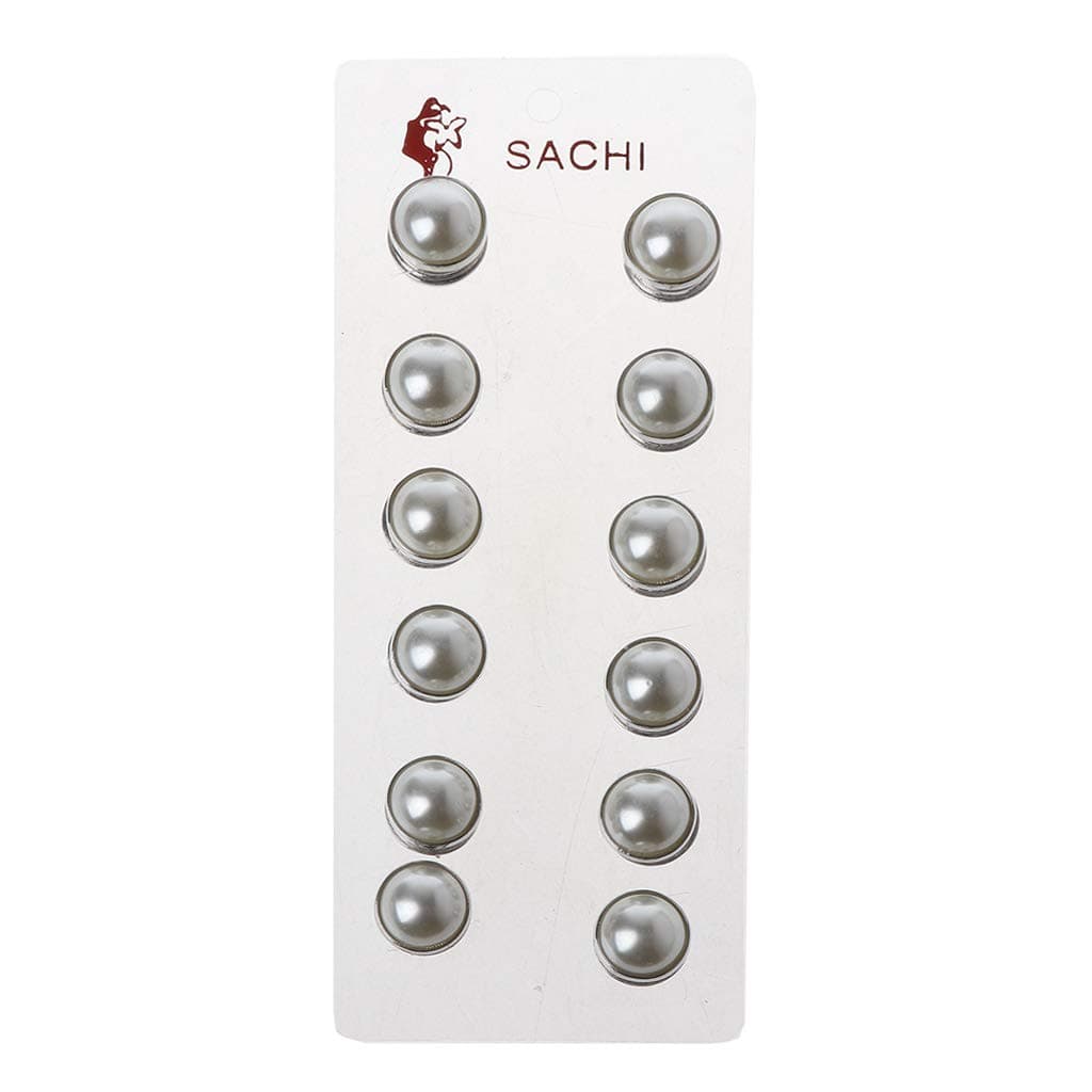 ballboU 12Pcs Magnetic Hemisphere Hijab Pins Clasp Brooch Fashion Shawl Scarf Pins for Women Birthday/Valantine's/Thanksgiving/Christmas Gift, Medium, Glass