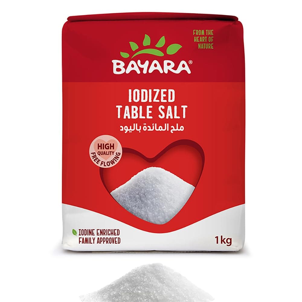 Bayara Iodized Table Salt, 1 Kg